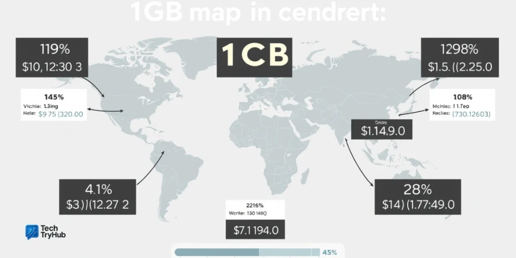 Global cost per GB and 5GB comparison