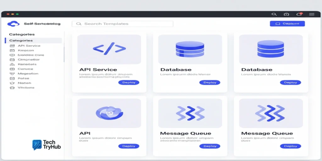 Self-service cloud catalog with secure templates