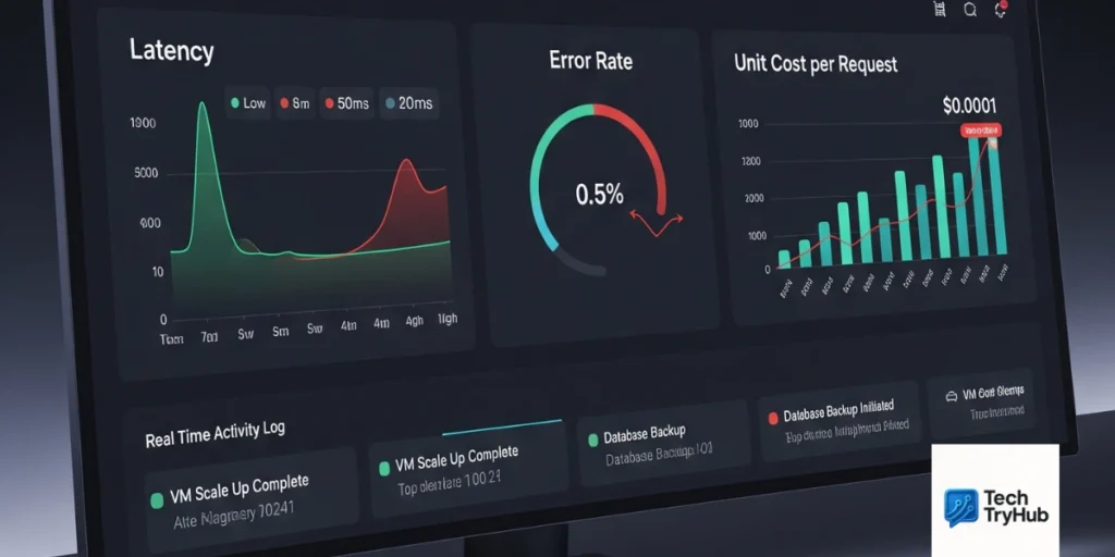 Service management in cloud computing dashboard view
