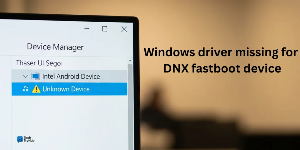 Windows driver missing for DNX fastboot device