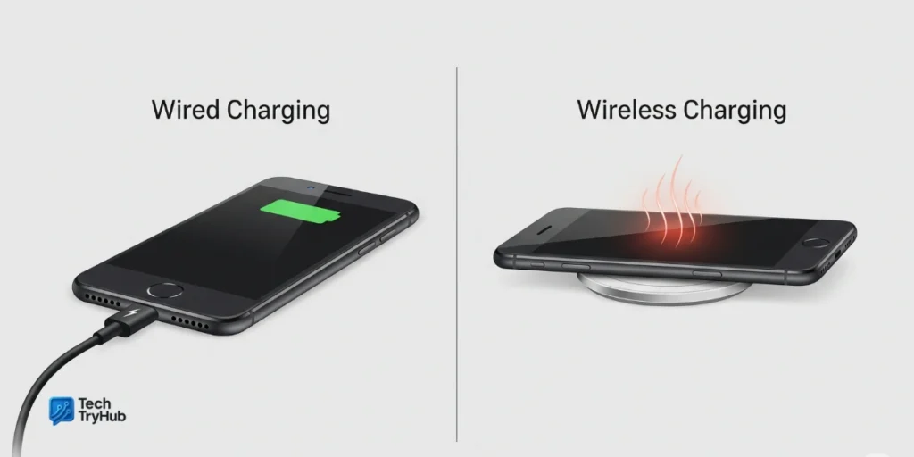 wired vs wireless charging heat comparison