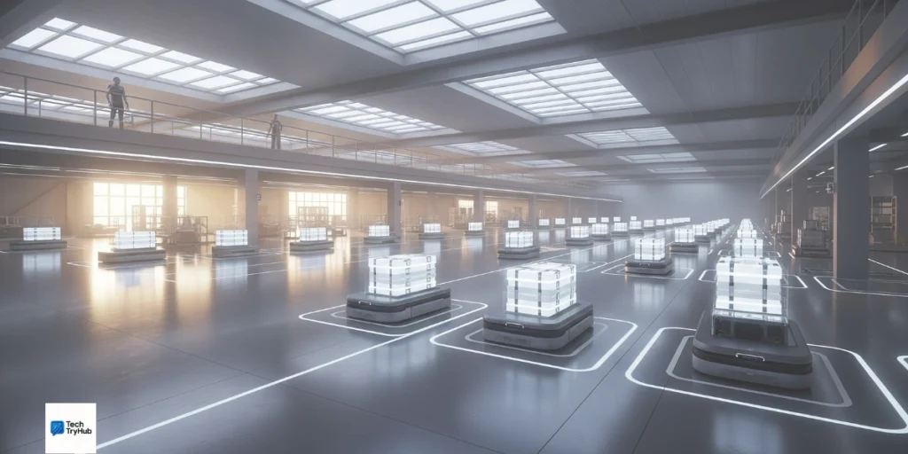 Autonomous robots in warehouse tech