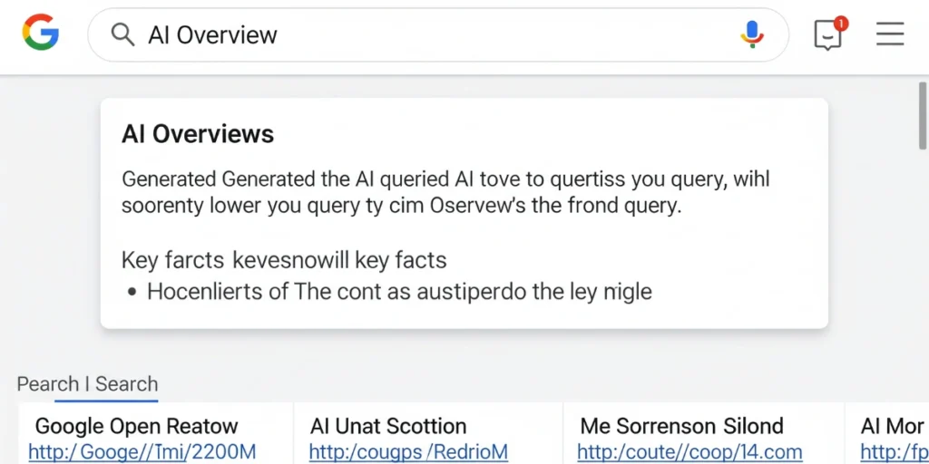 Google AI Overviews changing search results in June 2025.