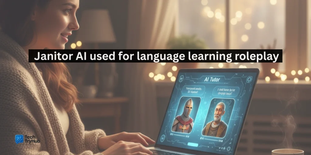Janitor AI used for language learning roleplay