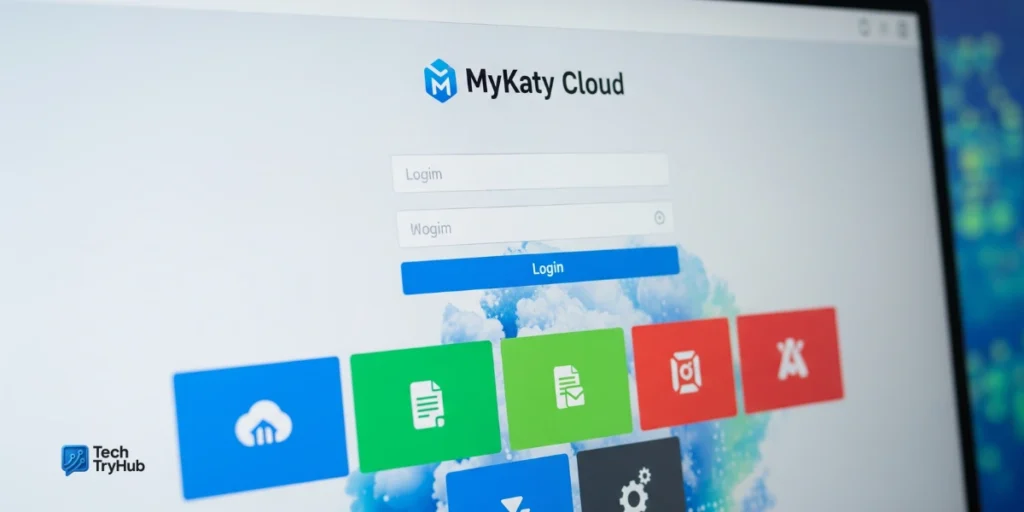MyKaty Cloud login page with student apps