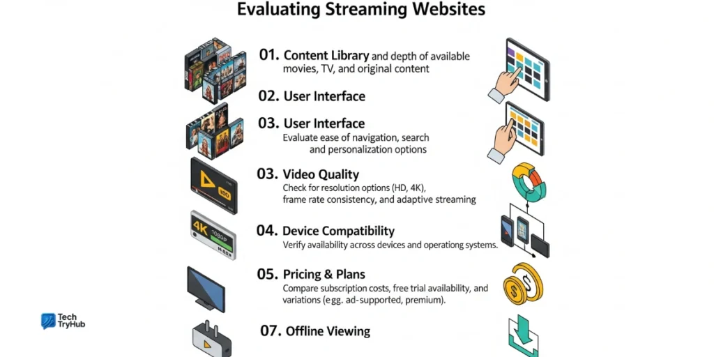 Seven-step safety checklist for streaming sites.