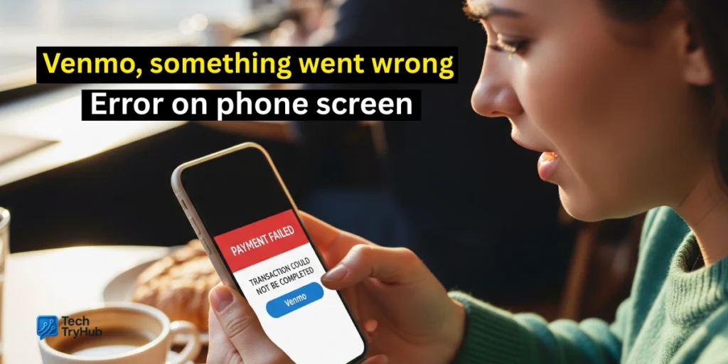 Venmo something went wrong error on phone screen