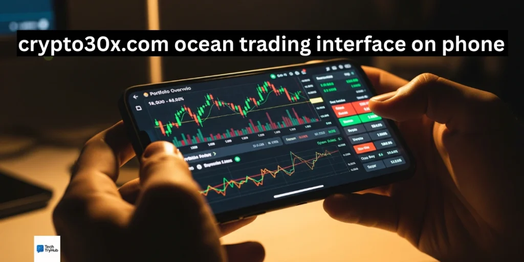 crypto30x.com ocean trading interface on phone
