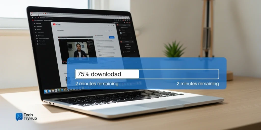 yt5s YouTube video downloader interface on laptop scree