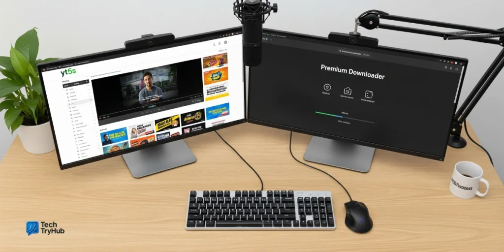 yt5s vs 4K Video Downloader comparison visual example
